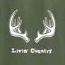 Adult Livin' Country Antler Hoodie