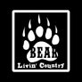 Livin' Country Bear Distressed Patch Hat