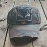 Livin' Country Antlers Distressed Patch Hat