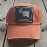 Livin' Country Goat Distressed Patch Hat