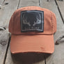 Livin' Country Antlers Distressed Patch Hat
