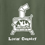 Adult Livin' Country Wood Stove T-shirt
