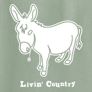Adult Livin' Country Donkey T-shirt