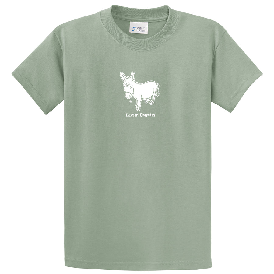 Adult Livin' Country Donkey T-shirt