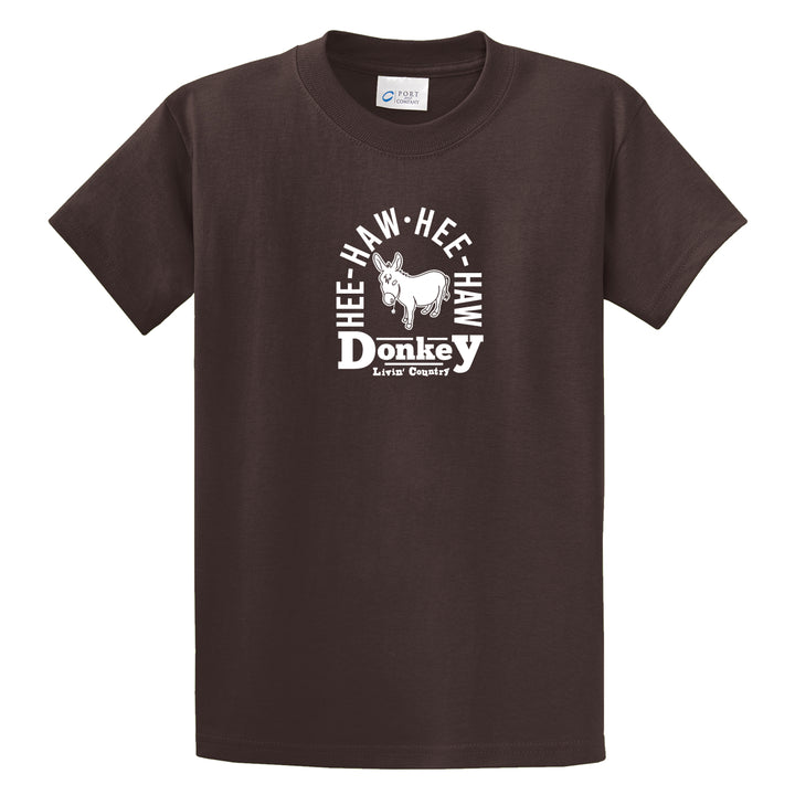 Adult Livin' Country Barnyard Donkey T-shirt