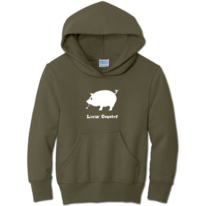 Youth Livin' Country Pig Hoodie