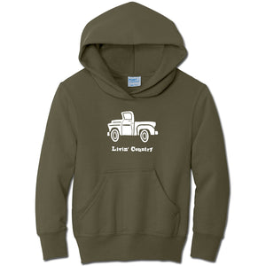 Youth Livin' Country Truck Hoodie