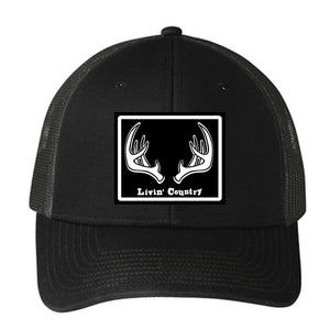 Livin' Country Antler Snapback Cap