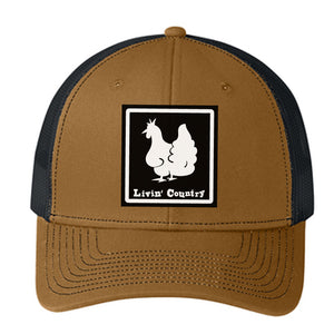 Livin' Country Chicken Snapback Cap