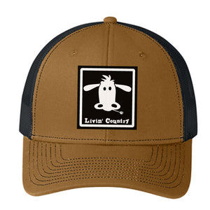 Livin' Country Cow Snapback Cap