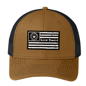 Livin' Country Flag Snapback Cap