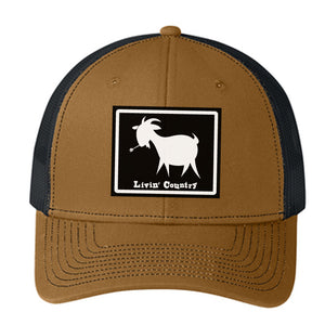 Livin' Country Goat Snapback Cap