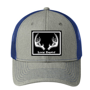Livin' Country Antler Snapback Cap