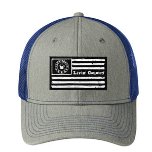 Livin' Country Flag Snapback Cap