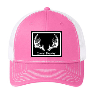 Livin' Country Antler Snapback Cap