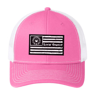 Livin' Country Flag Snapback Cap