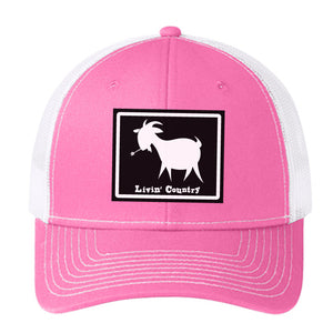 Livin' Country Goat Snapback Cap