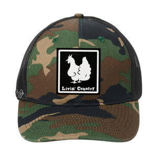 Livin' Country Chicken Snapback Cap