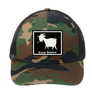Livin' Country Goat Snapback Cap