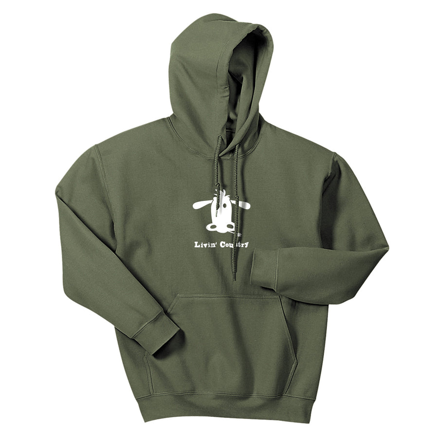 Adult Livin' Country Cow Hoodie - Livin' Country Apparel & Accessories
 - 3