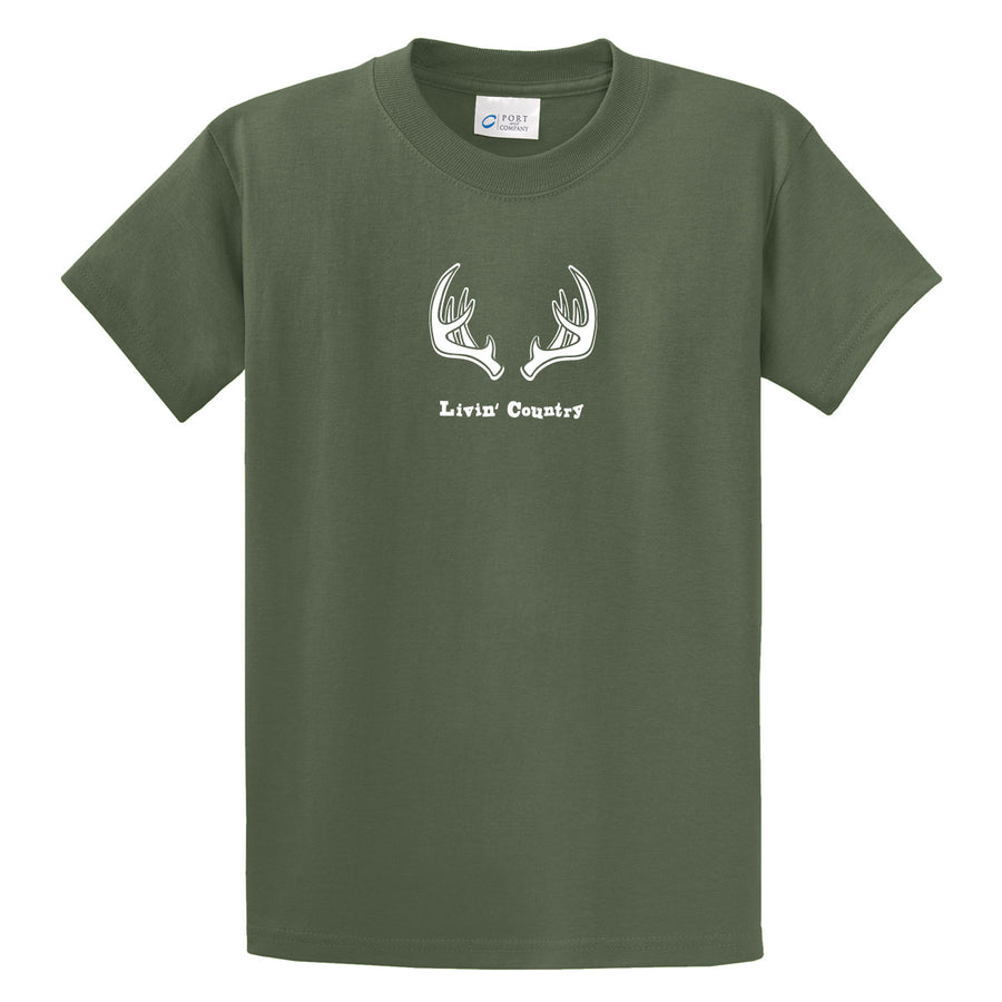 Adult Livin' Country Antler T-shirt - Livin' Country Apparel & Accessories
 - 3