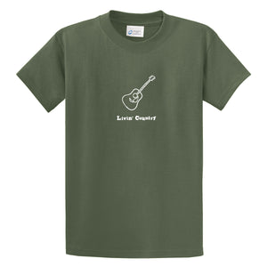 Adult Livin' Country Guitar T-shirt - Livin' Country Apparel & Accessories
 - 3