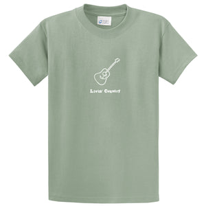 Adult Livin' Country Guitar T-shirt - Livin' Country Apparel & Accessories
 - 5