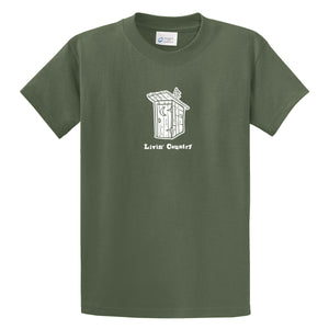 Adult Livin' Country Outhouse T-shirt - Livin' Country Apparel & Accessories
 - 3