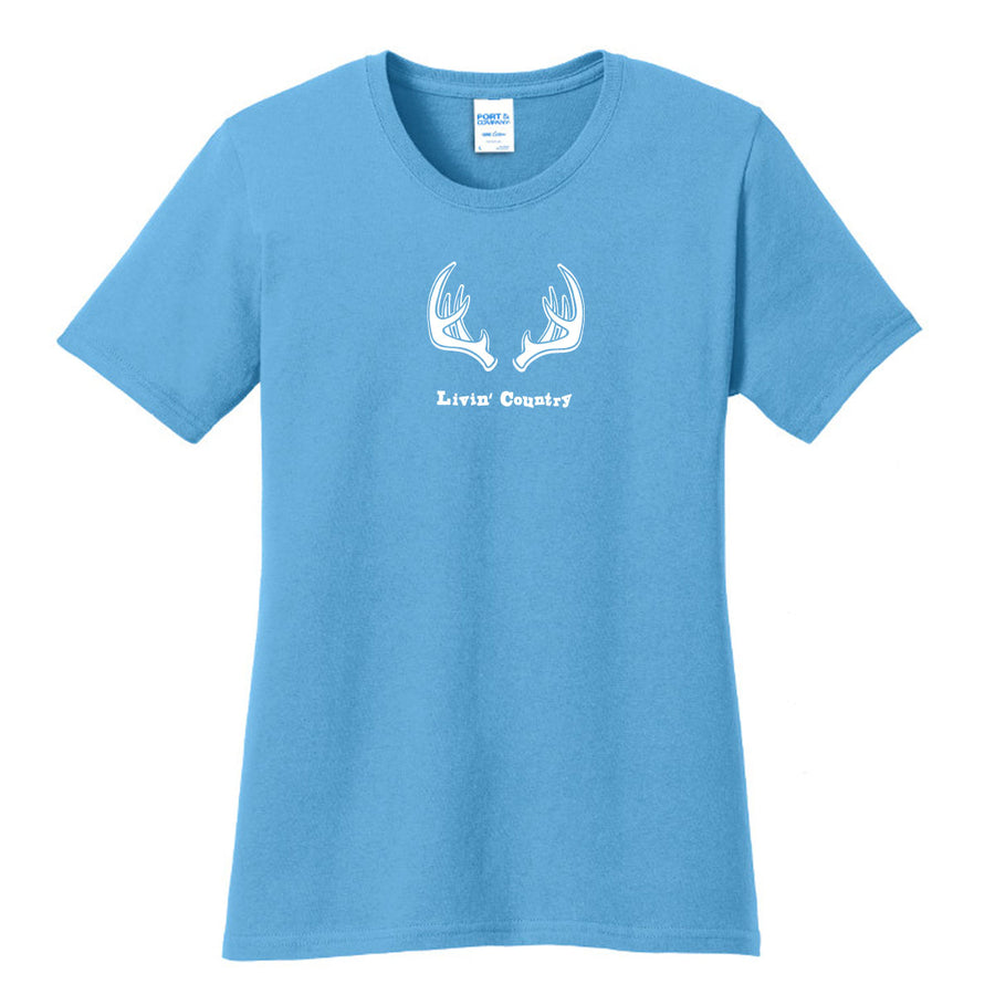 Women's Livin' Country Antlers T-shirt