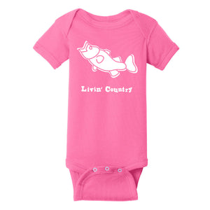 Infant Livin' Country Bass Onesie