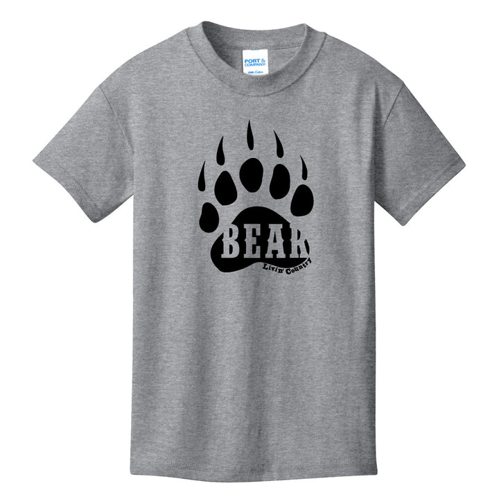 Kid's Livin' Country Bear Track T-shirt