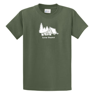 Adult Livin' Country Campsite T-shirt