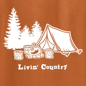 Adult Livin' Country Campsite T-shirt