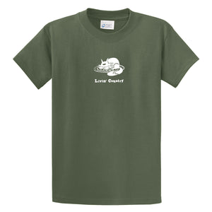 Adult Livin' Country Cat T-shirt