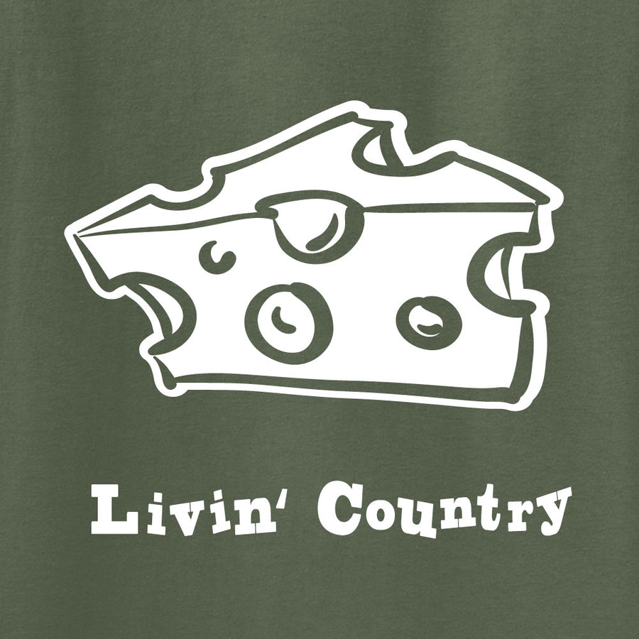 Adult Livin' Country Cheese T-shirt