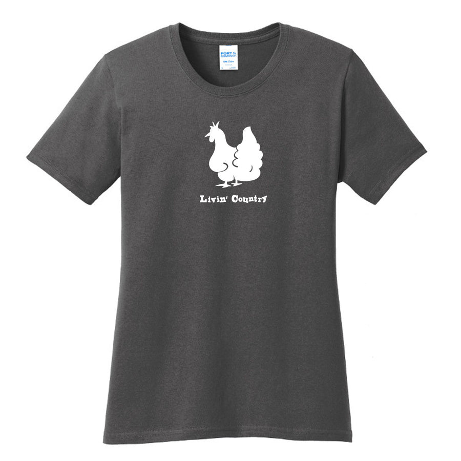 Women's Livin' Country Chicken T-shirt