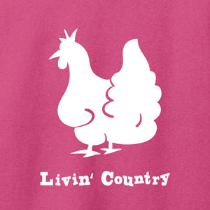 Women's Livin' Country Chicken T-shirt