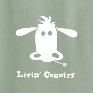 Adult Livin' Country Cow T-shirt