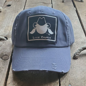 Livin' Country Cowgirl Distressed Patch Hat