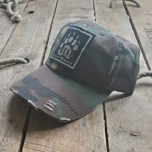 Livin' Country Bear Distressed Patch Hat