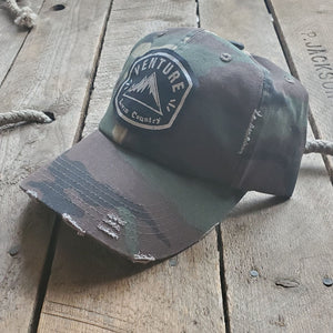 Livin' Country Venture Mountain Distressed Patch Hat