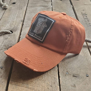 Livin' Country Outhouse Distressed Patch Hat