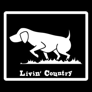 Livin' Country Dog Distressed Patch Hat