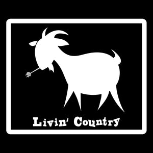 Livin' Country Goat Distressed Patch Hat