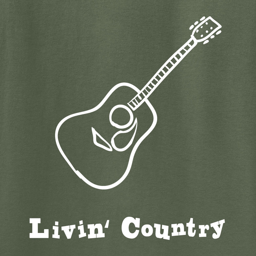 Adult Livin' Country Guitar Hoodie