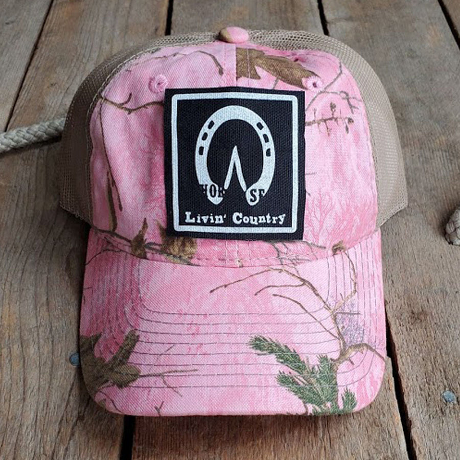 Livin' Country Horse Track Mesh Patch Hat
