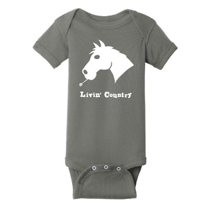 Infant Livin' Country Horse Onesie