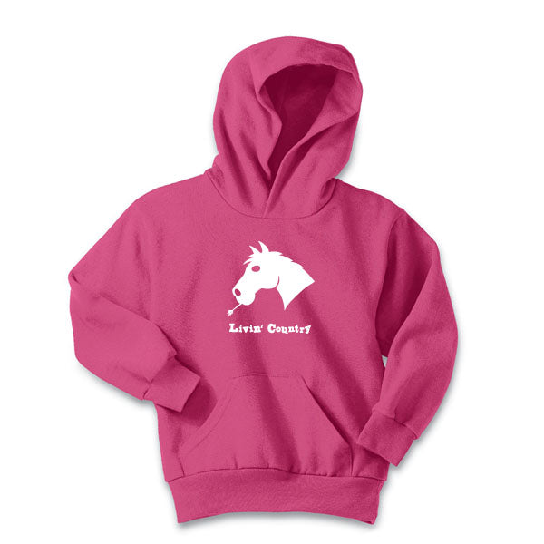 Youth Livin' Country Horse Hoodie