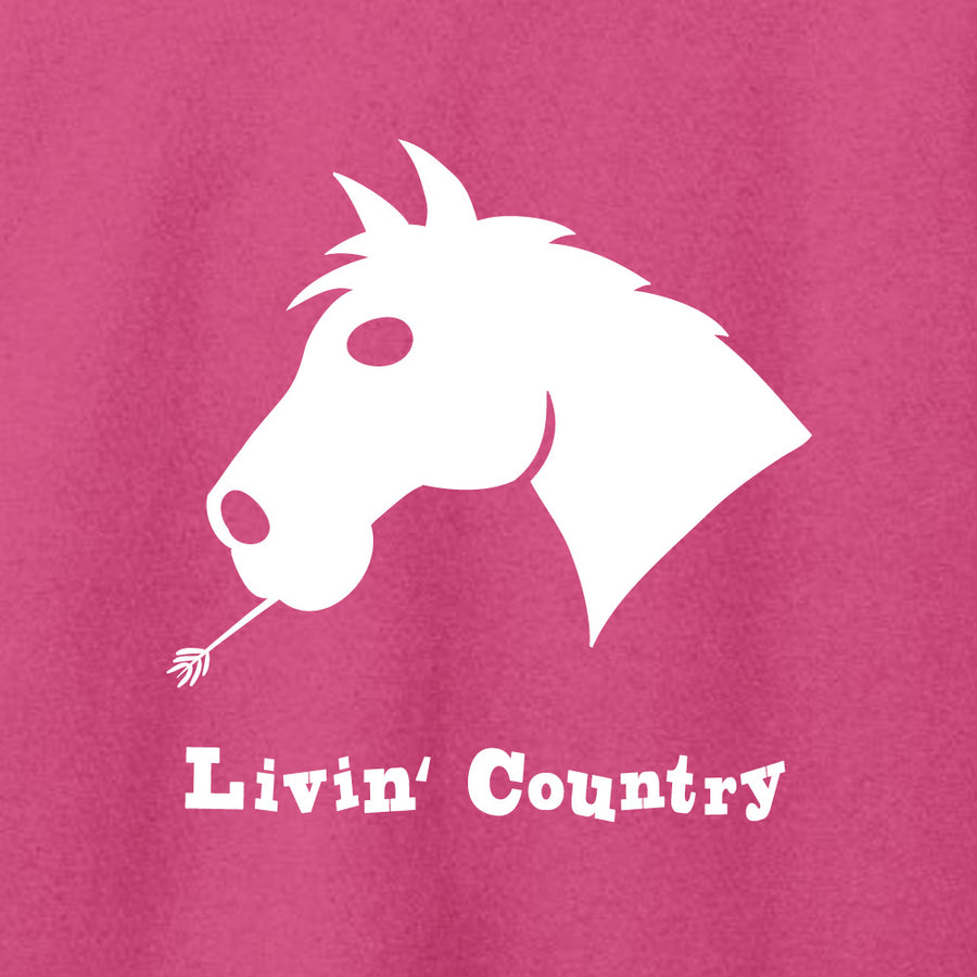 Adult Livin' Country Horse Hoodie