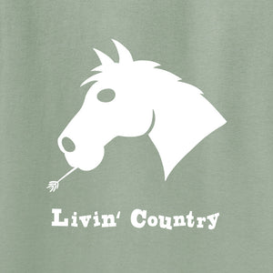 Adult Livin' Country Horse T-shirt